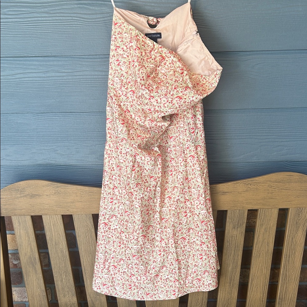 Any Taylor off  Shoulder Floral Dress - Pink